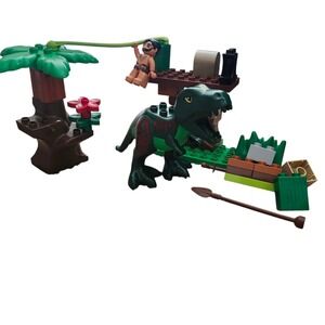 LEGO DUPLO Dino Trap Set‎ 5597 Dinosaur Caveman Playset 2008 Near Complete
